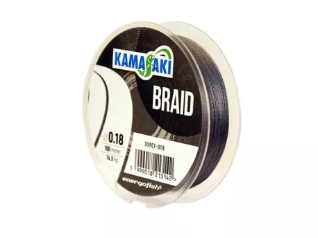 KAMASAKI BRAID GREY PLETENÁ ŠŇŮRA100M