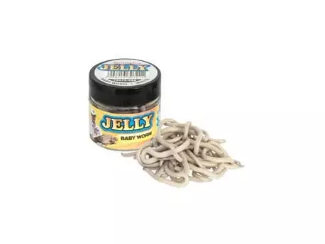 Benzar Mix Gumová nástraha Jelly Baits Baby Worm Bílá