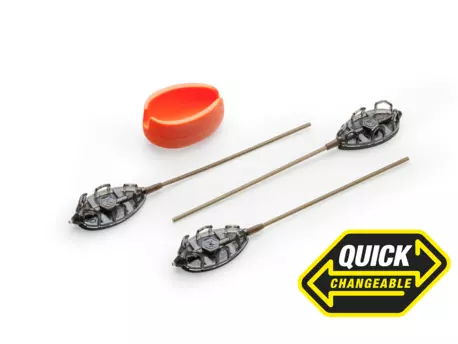 MIVARDI Method Feeder set QMR Grip L long (30g + 40g + 50g + mould)