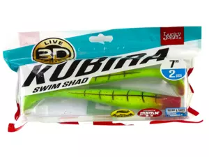 Lucky John 3D Kubira Swim Shad 7" barva PG01 - 2ks