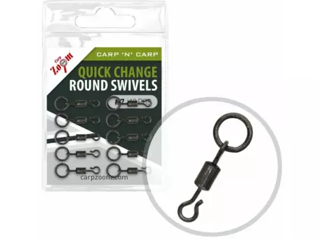 Carp Zoom Rychlovýměnný obratlík Quick Change Ring Swivel - 10 ks/vel.7