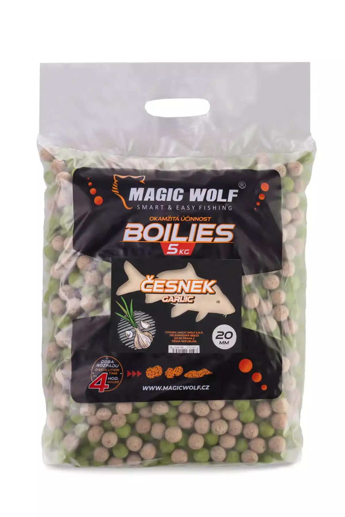MAGIC WOLF BOILIES ČESNEK 5KG