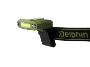 Čelová lampa Delphin RAZOR USB UC