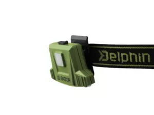 Čelová lampa Delphin RAZOR USB UC