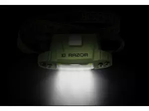 Čelová lampa Delphin RAZOR USB UC