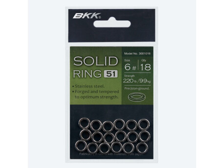 BKK Kroužek Solid Ring-51 Velikost 3 45kg 18ks