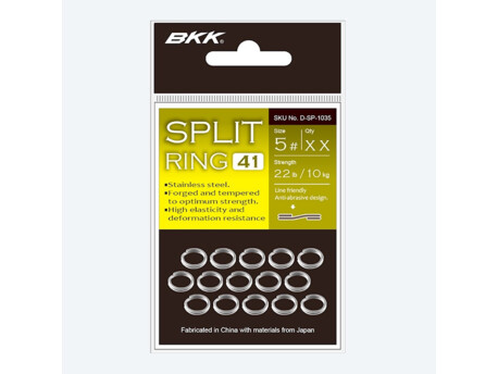BKK Kroužek Split Ring-41 Velikost 0 4kg 20ks