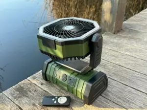 HOLDCARP Větrák Rechargeable Fan + Powerbanka + Lampa + dálk. ovládání