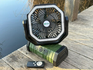 HOLDCARP Větrák Rechargeable Fan + Powerbanka + Lampa + dálk. ovládání
