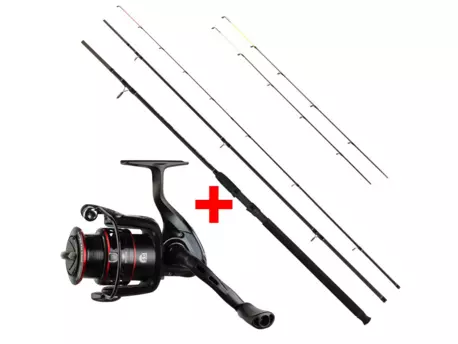 Giants fishing Prut Black Method Feeder 3.0m(10ft) 40-90g + Naviják Gaube FD 3000