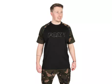 Fox Tričko Black Camo Outline T-Shirt