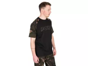 Fox Tričko Black Camo Outline T-Shirt