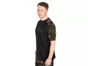 Fox Tričko Black Camo Outline T-Shirt