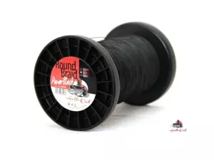 Hell-Cat Splétaná šňůra Round Braid Power Black 0,60mm (75,0kg) Metráž VÝPRODEJ