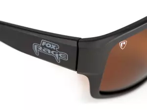 Fox Rage Brýle Floating Wrap Dark Grey Sunglasses Brown Lenses With Mirror Finish