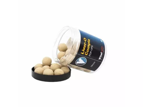 Vitalbaits: Pop-Up Liver-O Complx 14mm 80g VÝPRODEJ