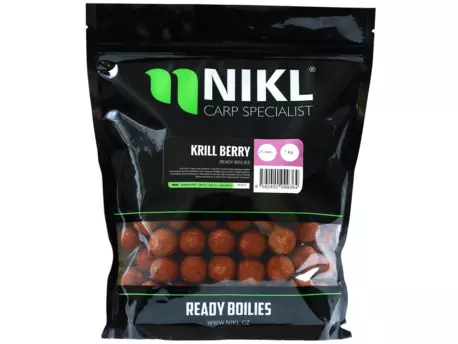 NIKL Hotové boilie KrillBerry READY 18mm 250g VÝPRODEJ