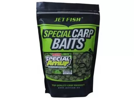 JET FISH Special amur pelety 1kg Vodní rákos 12mm