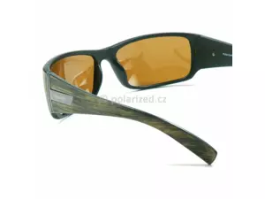 POLARIZED polarizační brýle ACTIVE SPORT 2MF11 zelené dřevo rám, hnědé sklo