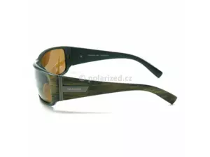 POLARIZED polarizační brýle ACTIVE SPORT 2MF11 zelené dřevo rám, hnědé sklo