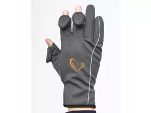 Savage Gear Rukavice Softshell Glove Grey VÝPRODEJ