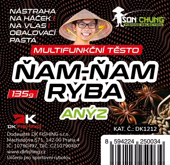 Šon Chung fishing selection inovativní těsto Ňam-Ňam ryba anýz 135g