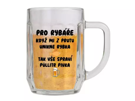 Dárkový půllitr (krýgl) v krabičce pro rybáře