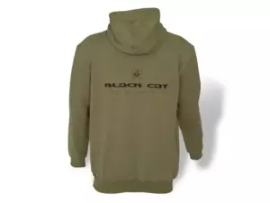 Black Cat Mikina Cat Hoodie Khaki vel. L VÝPRODEJ