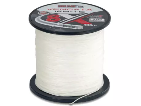 SAENGER Uni Cat šňůra Vencata White 8X 400m 0,37mm 34kg
