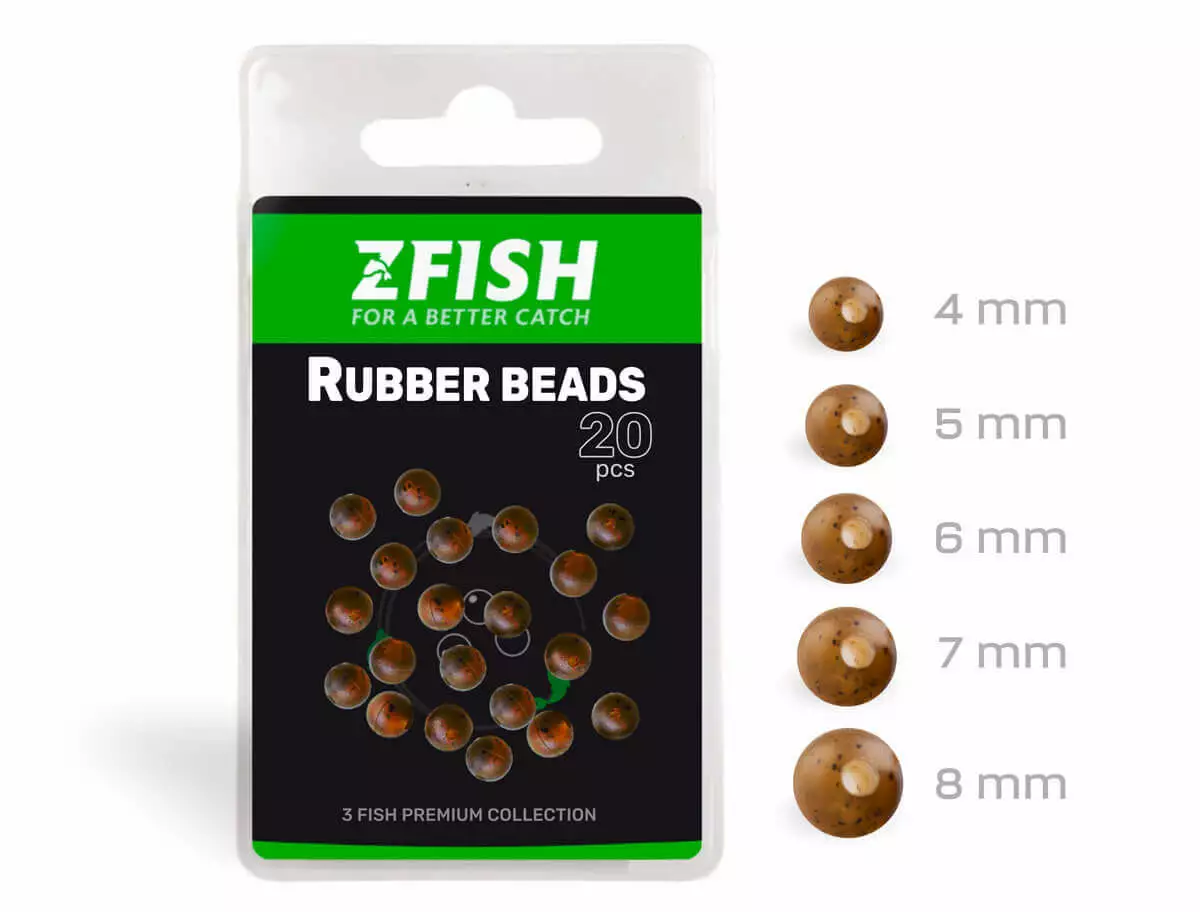 ZFISH Gumové korálky Rubber Beads 20ks