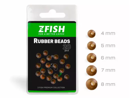 ZFISH Gumové korálky Rubber Beads 20ks