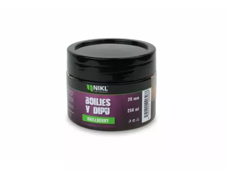 Nikl Boilies v dipu Krill Berry 250g