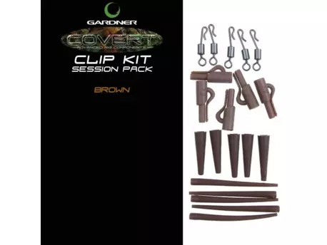 GARDNER Systémek Covert Clip Kit Pack (Průhledná hnědá) VÝPRODEJ