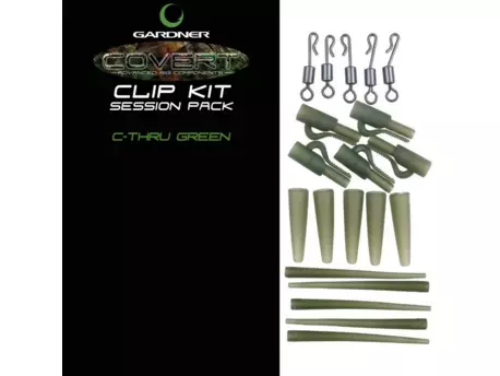 GARDNER Systémek Covert Clip Kit Pack (Průhledná zelená) VÝPRODEJ