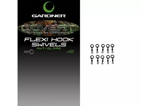 Obratlíky Gardner Covert Flexi Hook Swivels, vel.20, 10ks VÝPRODEJ