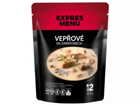 EXPRESS MENU Vepřové na žampionech - 2 porce