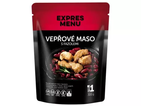 EXPRESS MENU Vepřové maso s fazolemi- 1 porce