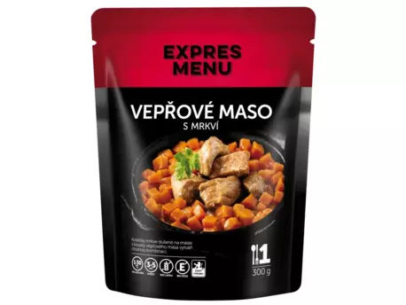 EXPRESS MENU Vepřové maso s mrkví- 1 porce