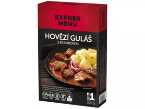 EXPRES MENU KM Hovězí guláš s bramborem- 1 porce