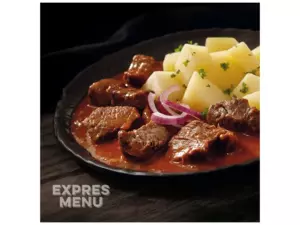 EXPRESS MENU KM Hovězí guláš s bramborem- 1 porce