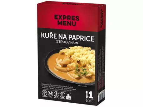 EXPRESS MENU KM Kuře na paprice s těstovinami - 1 porce