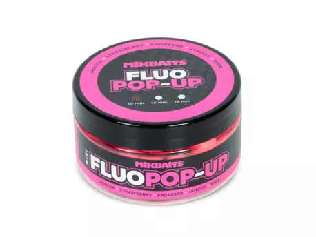 MIKBAITS Mega fluo pop-up 300ml - Jahoda 25mm