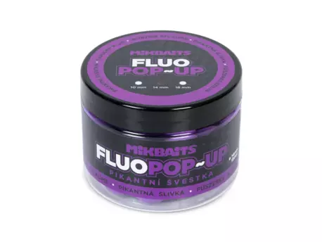 MIKBAITS Mega fluo pop-up 300ml - Pikantní švestka 25mm