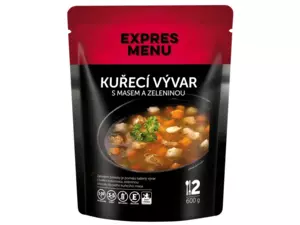 EXPRESS MENU Kuřecí vývar s masem a zeleninou - 2 porce