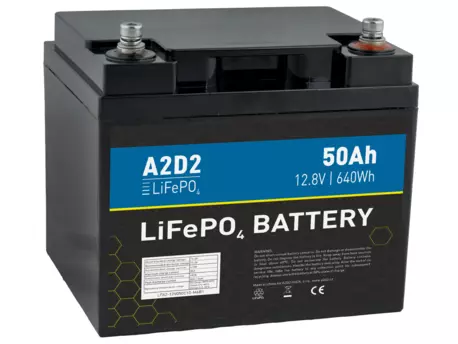 A2D2 baterie LiFePO4 12,8V 50Ah M6