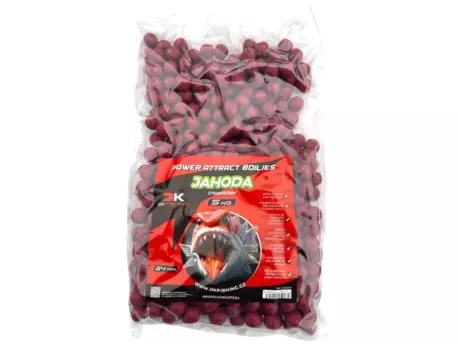 DK FISHING boilies Power Attract jahoda 5kg 24mm