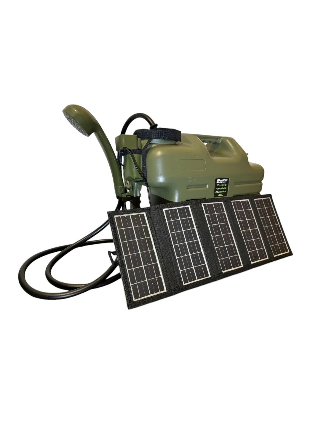 HOLDCARP Rechargeable Camping Shower 18L + Solar 10W
