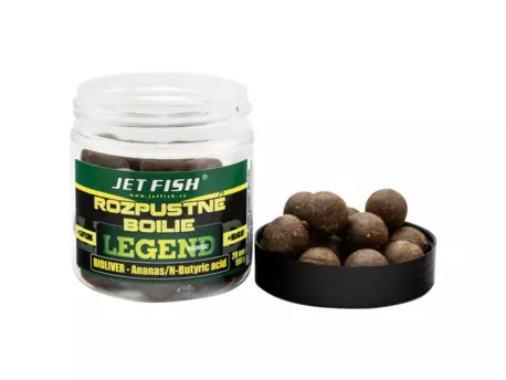 JETFISH Legend Range - Rozpustné boilie 250ml 24mm BIOLIVER - ANANAS / N-BUTYRIC VÝPRODEJ