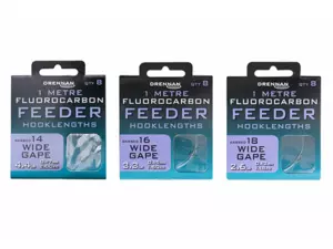 Drennan návazce Fluorocarbon Feeder Wide Gape vel.14 / 4,4lb