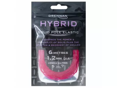 Drennan guma Hybrid Solid Pole Elastic 6m 1,2mm Pink